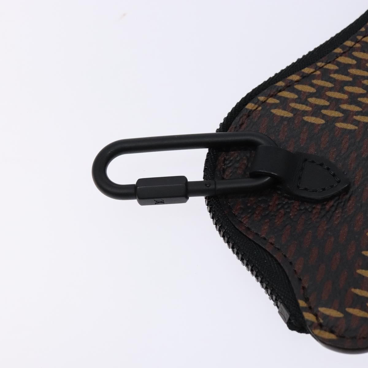Louis Vuitton Nigo Duck Coin Holder Printed Leather And Limited Edition Giant Damier Black Canvas Card Holders Accessory (Pre-Owned)