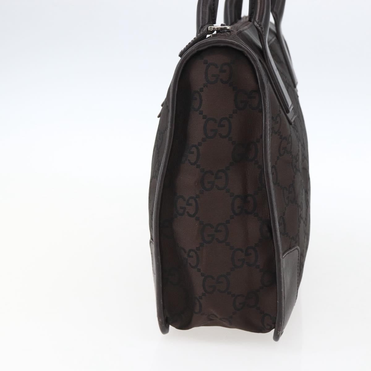 Gucci Gg Canvas Canvas Brown Canvas Tote Bag Bag (Pre-Owned)