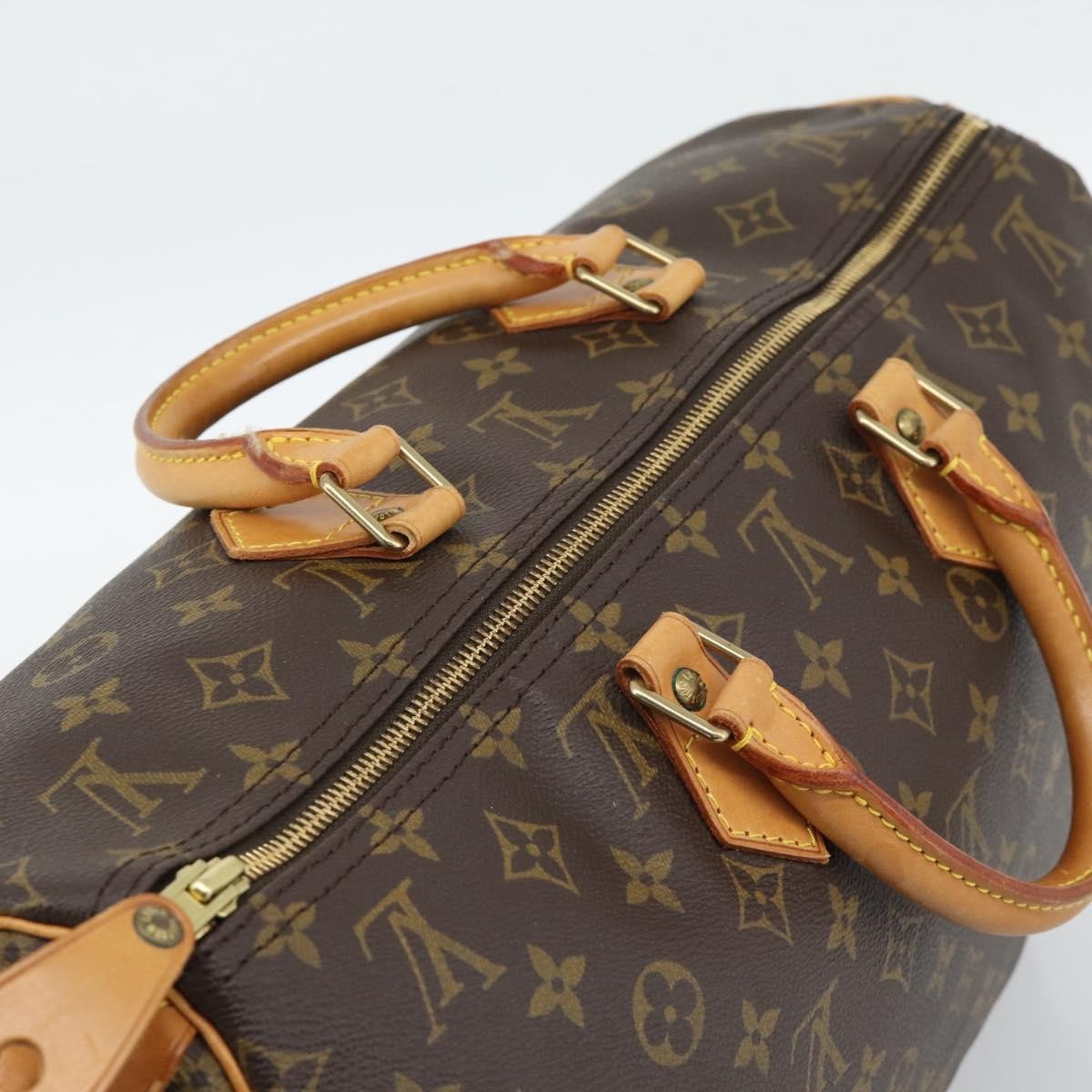Louis Vuitton Speedy Monogram Canvas Brown Canvas Handbag (Pre-Owned)