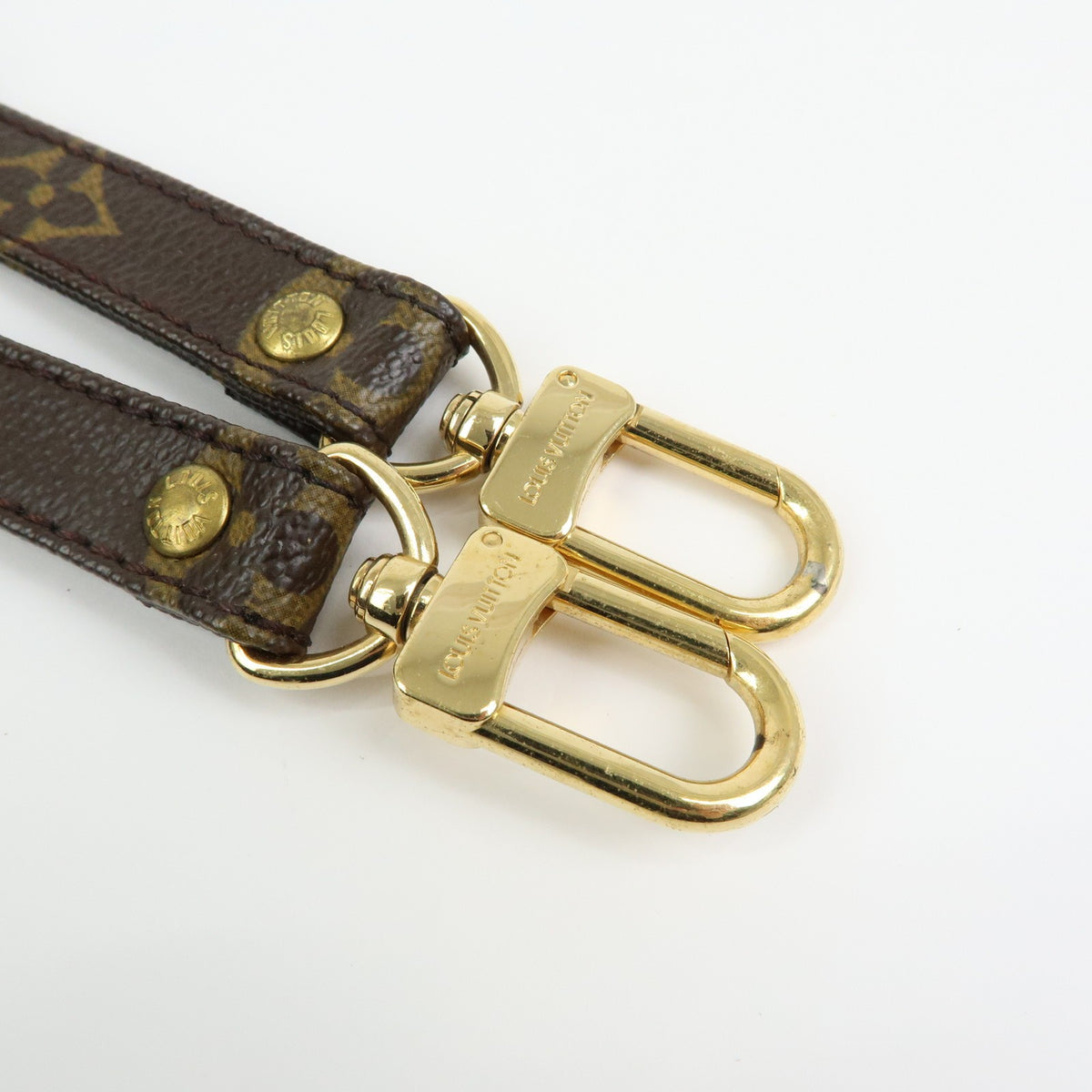Louis Vuitton Shoulder Strap Monogram Canvas Brown Canvas Straps Accessory (Pre-Owned)