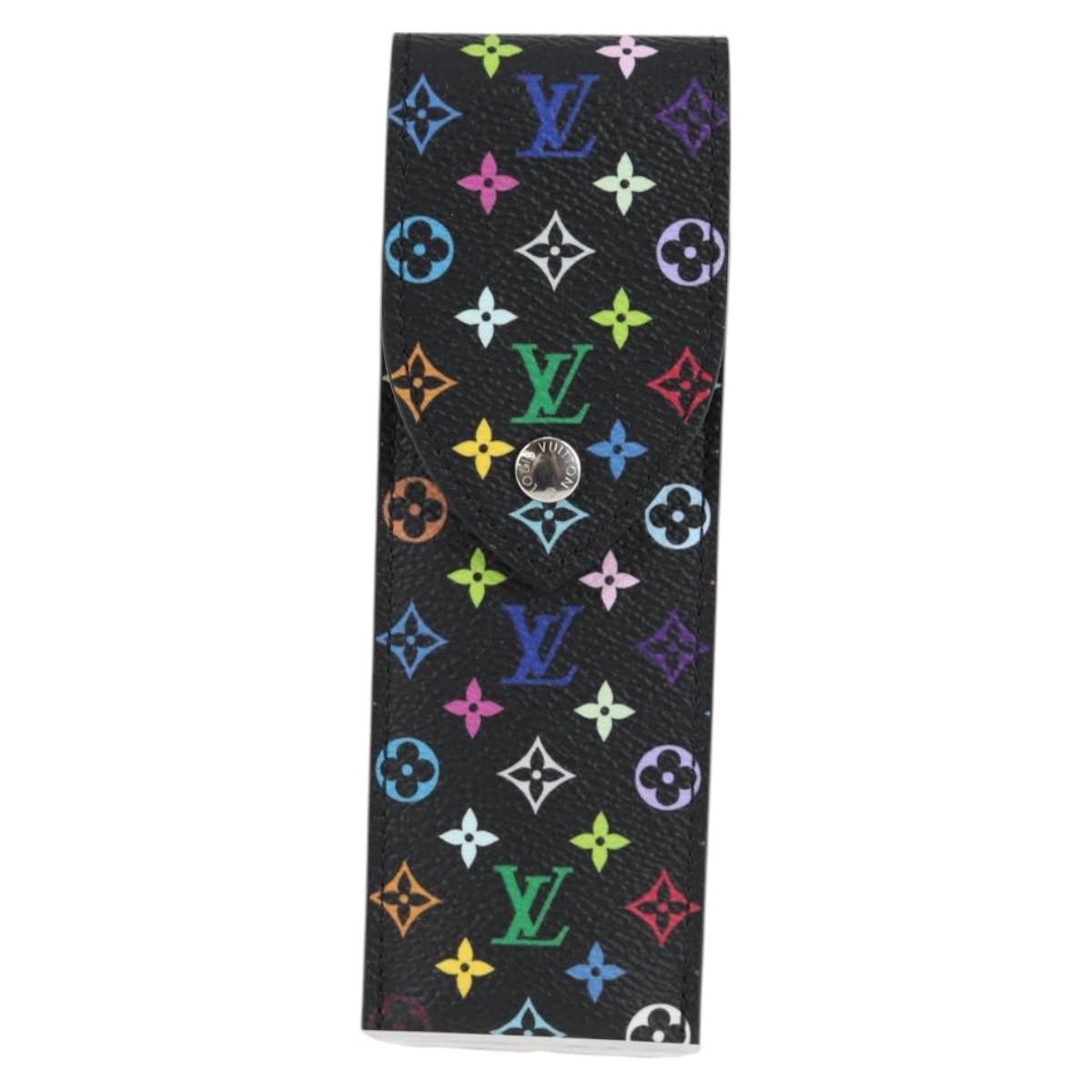 Louis Vuitton Etui À Stylo Canvas Black Canvas Clutche & Pouche Bag (Pre-Owned)