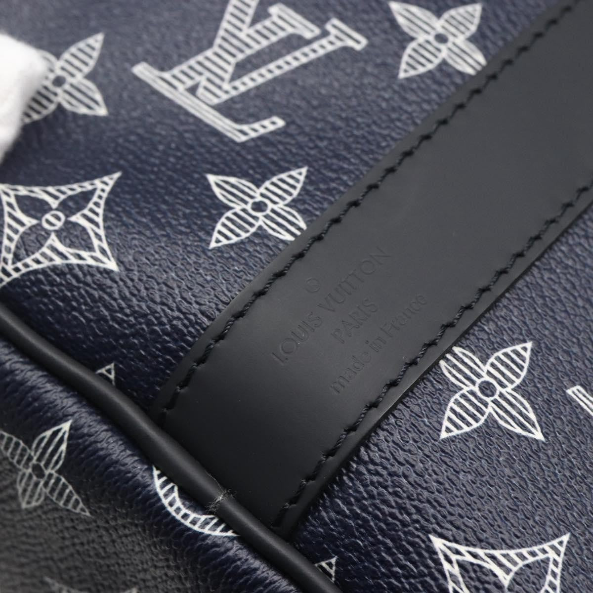 Louis Vuitton Keepall Bandouliere Limited Edition Chapman Savane Monogram Canvas Navy Canvas Travel Bag Bag (Pre-Owned)