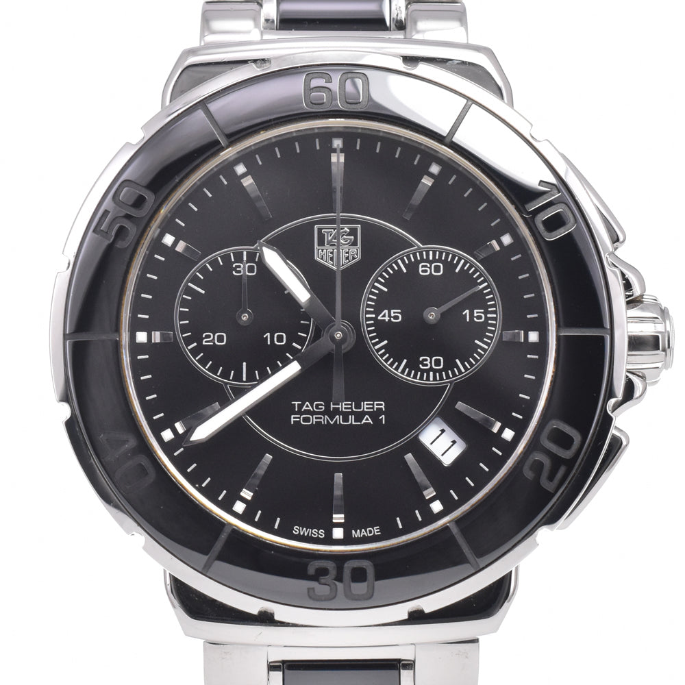 Tag Heuer Formula 1 Chronograph Quartz Stainless Steel And Ceramic Watch (Pre-Owned)