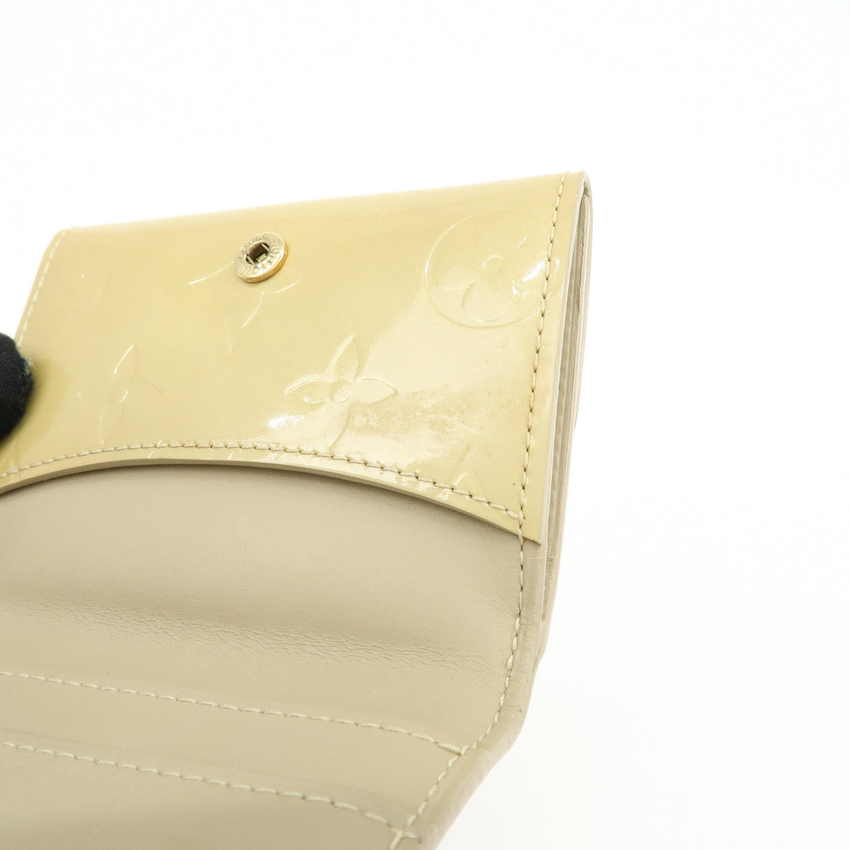 Louis Vuitton Ludlow Vernis Beige Patent_Leather Wallets Accessory (Pre-Owned)