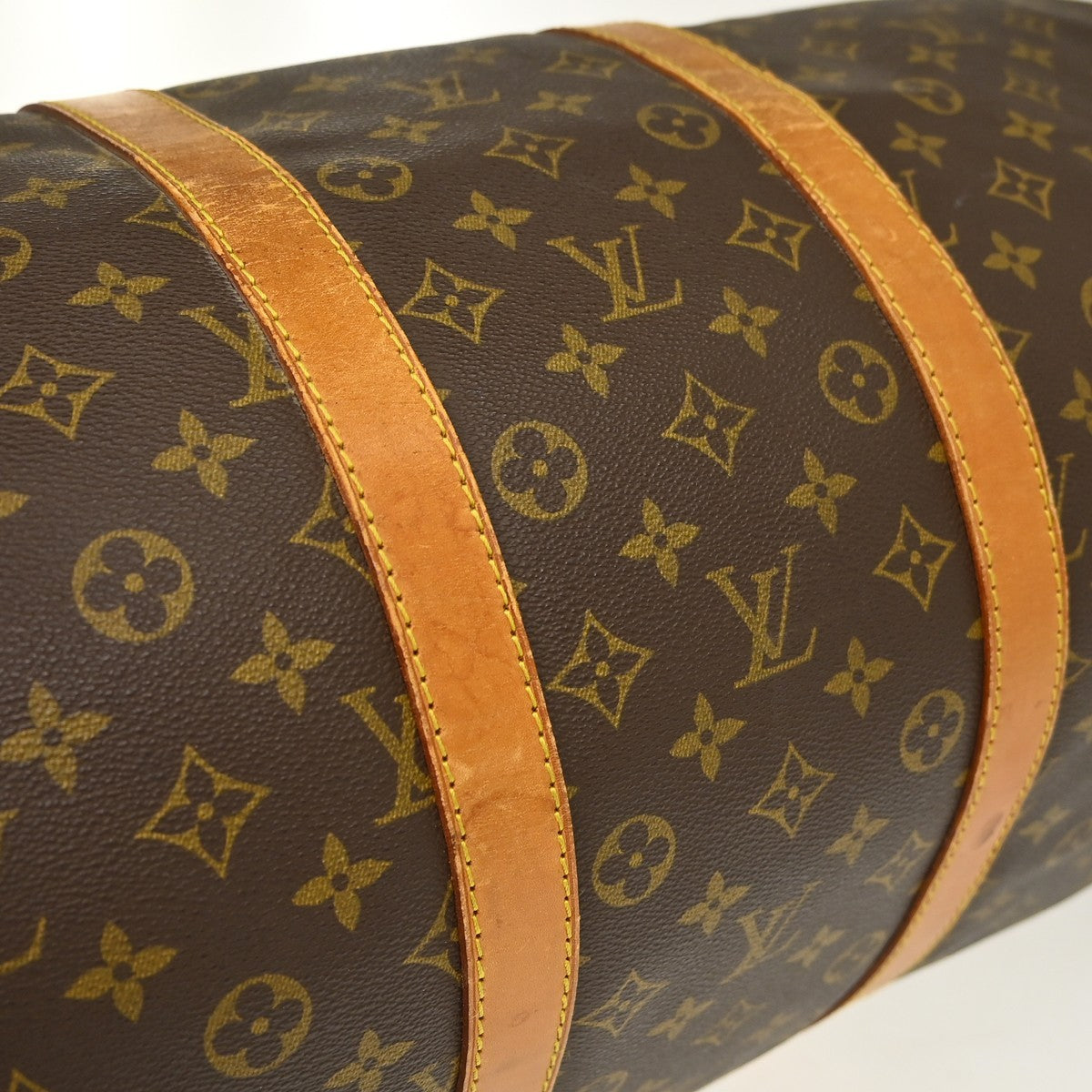 Louis Vuitton Keepall Monogram Canvas Brown Canvas Travel Bag Bag (Pre-Owned)