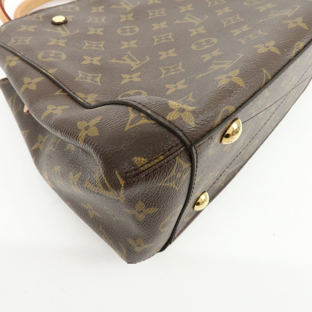 Louis Vuitton Montaigne Monogram Canvas Brown Canvas Handbag (Pre-Owned)