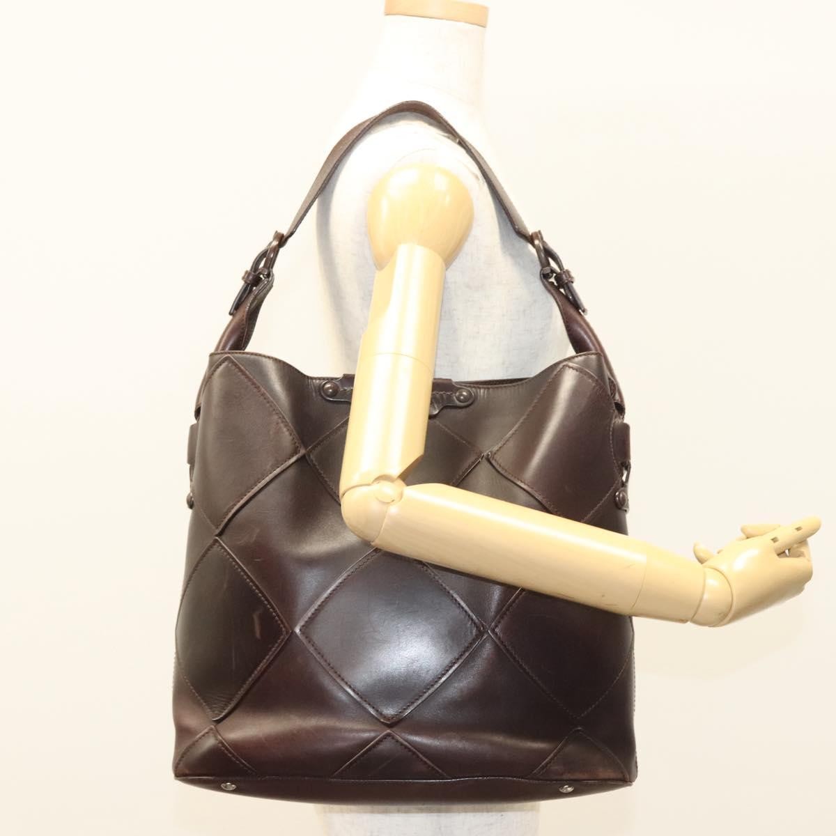 Salvatore Ferragamo Vintage Leather Brown Leather Shoulder Bag Bag (Pre-Owned)