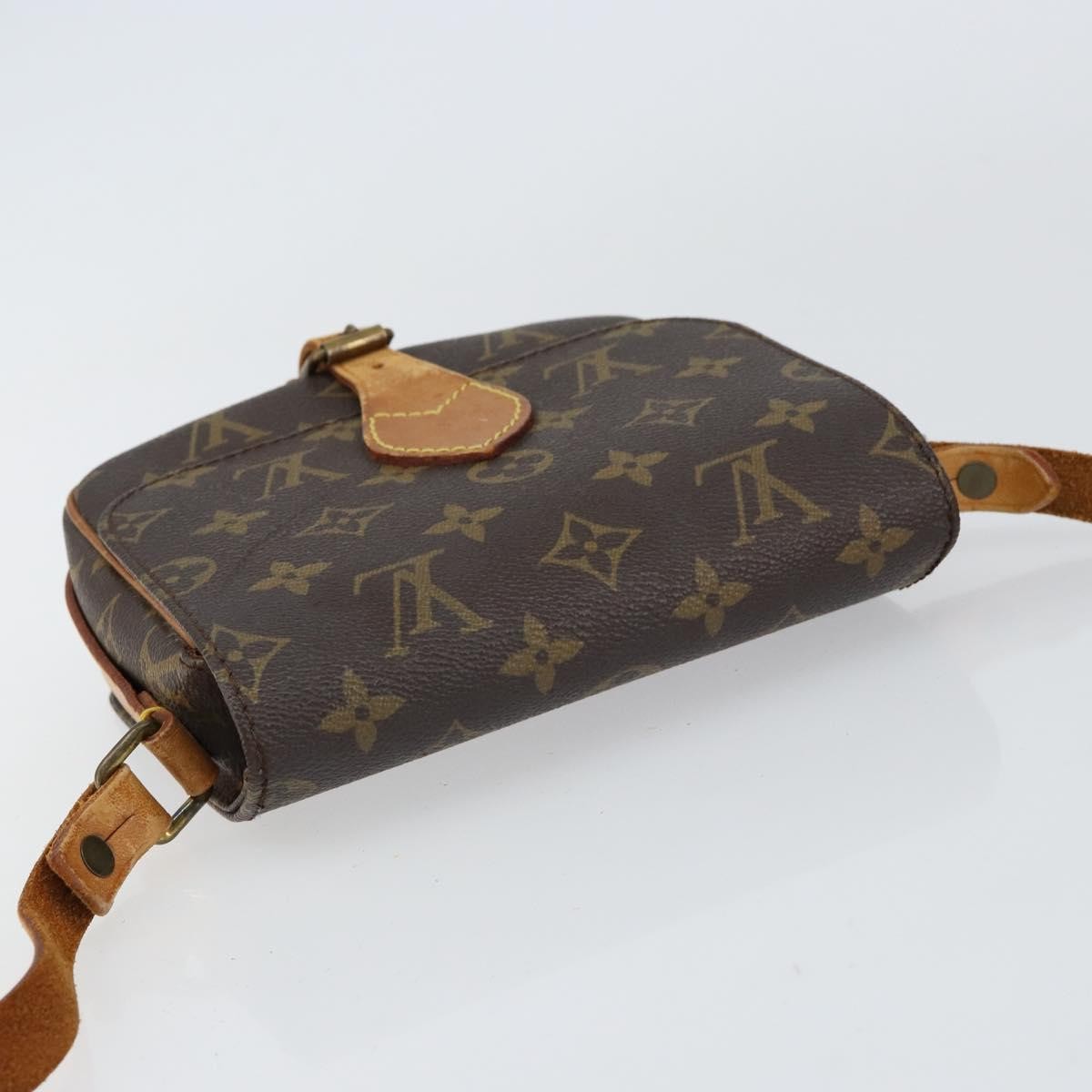 Louis Vuitton Cartouchiere Monogram Canvas Brown Canvas Shoulder Bag Bag (Pre-Owned)