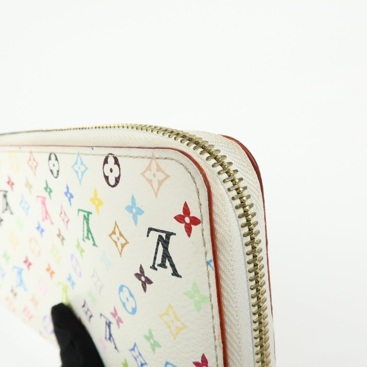 Louis Vuitton Zippy Monogram Multicolor White Canvas Wallets Accessory (Pre-Owned)