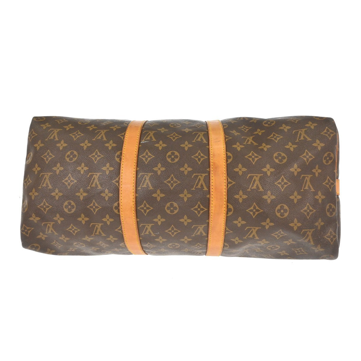 Louis Vuitton Keepall Bandouliere Monogram Canvas Brown Canvas Travel Bag Bag (Pre-Owned)