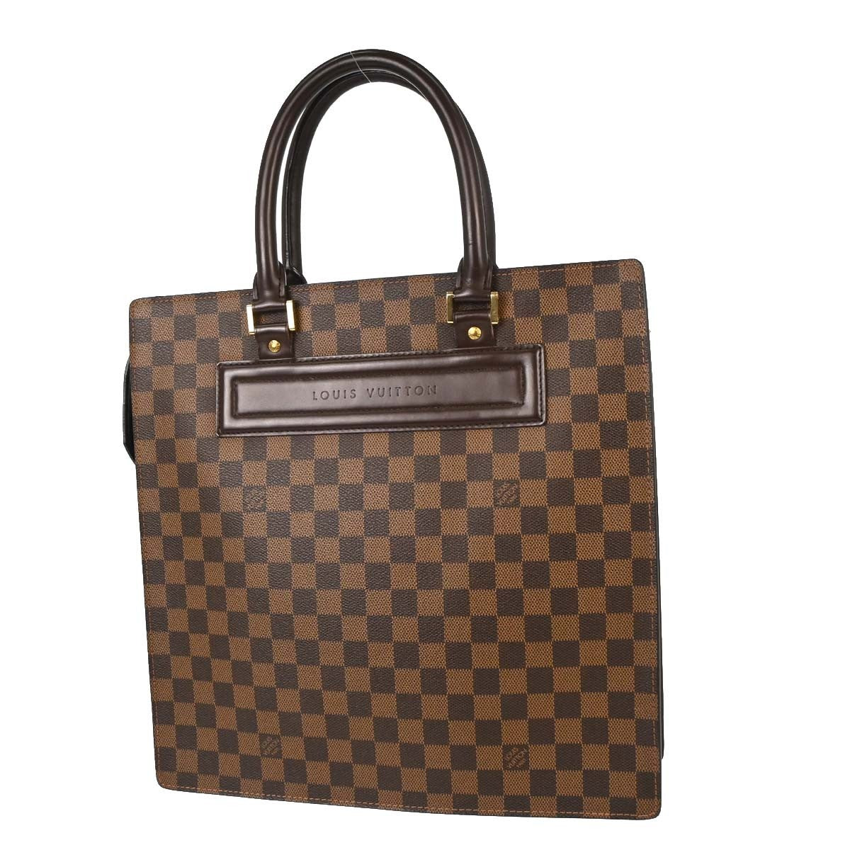 Louis Vuitton Venice Sac Plat Damier Ebene Brown Canvas Tote Bag Bag (Pre-Owned)