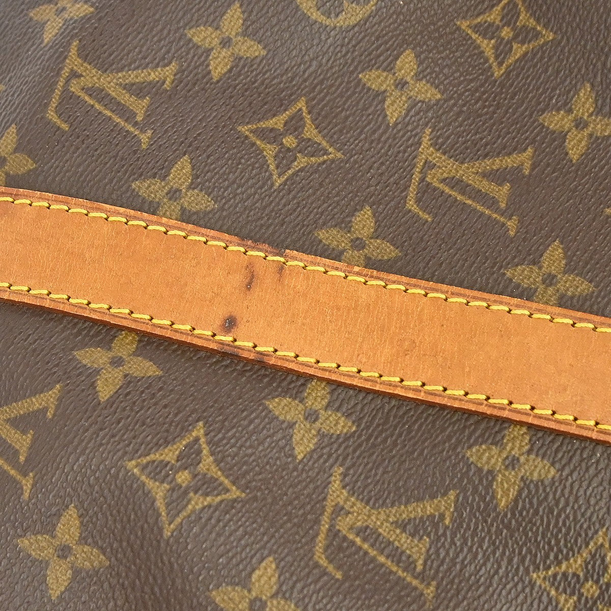 Louis Vuitton Keepall Bandouliere Monogram Canvas Brown Canvas Travel Bag Bag (Pre-Owned)
