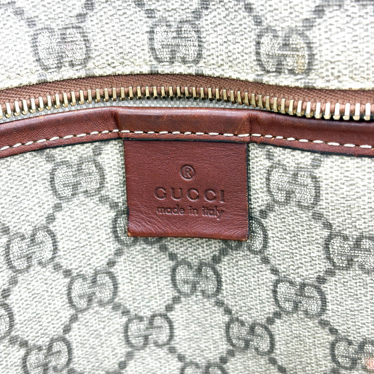 Gucci Ophidia Shopping Gg Coated Canvas Brown Canvas Tote Bag Bag (Pre-Owned)