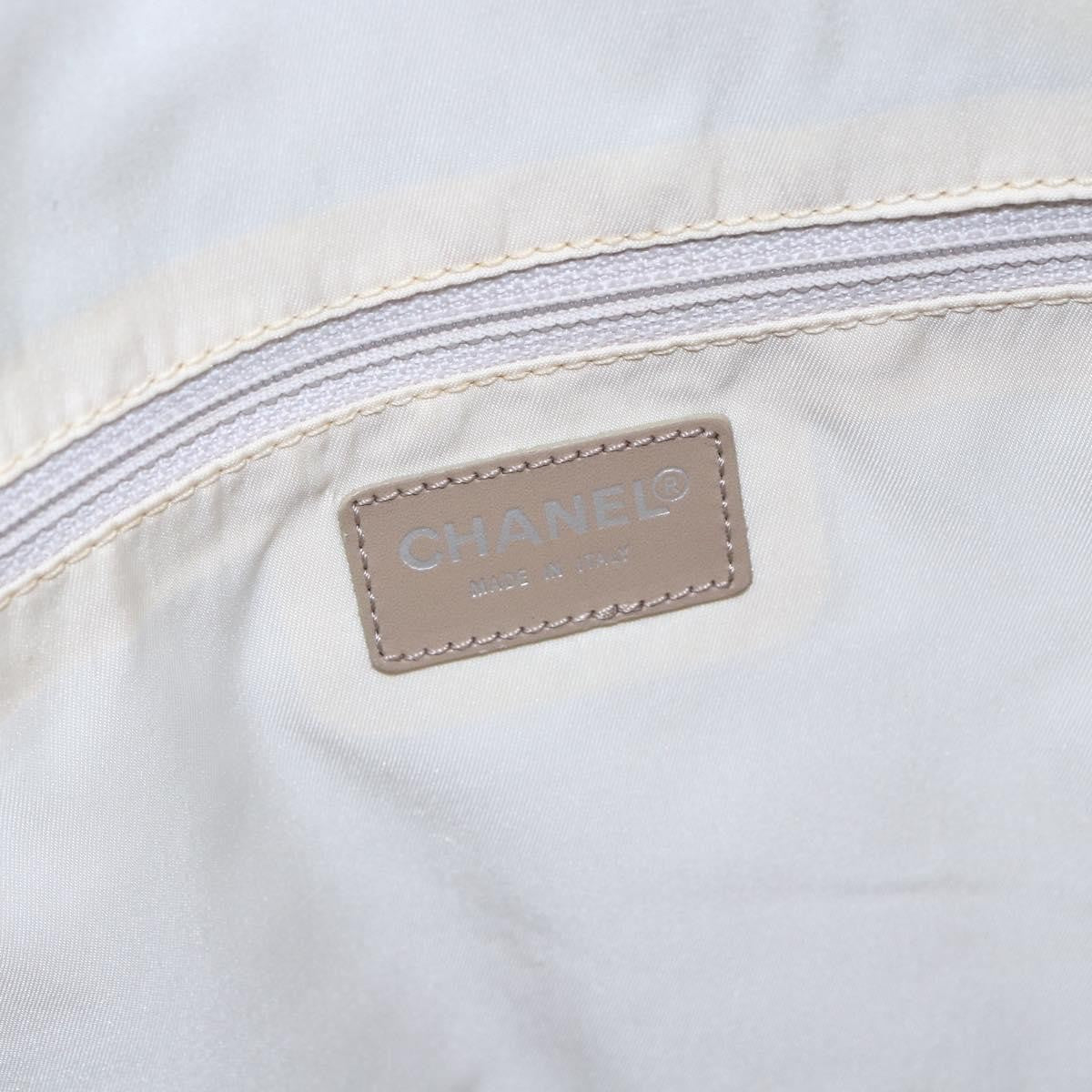 Chanel Travel Line Tote Nylon Pink Canvas Bag (Pre-Owned)