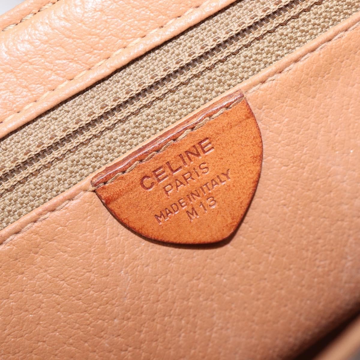 Celine Macadam Shoulder Canvas Brown Canvas Crossbody Bag Bag (Pre-Owned)