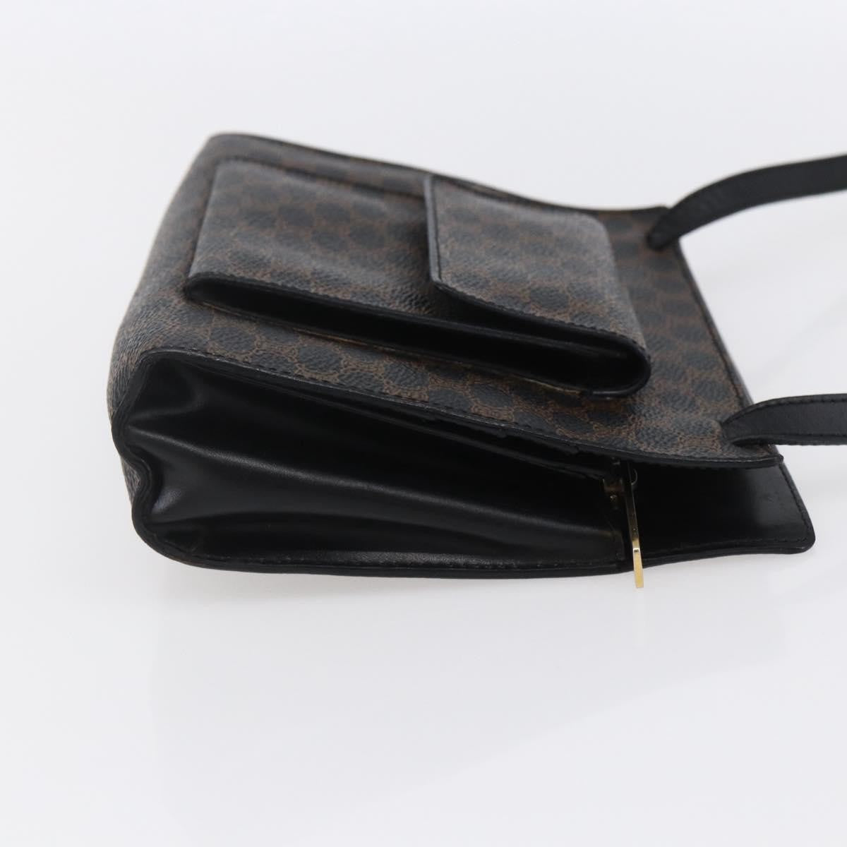 Celine Vintage Macadam Canvas Black Canvas Shoulder Bag Bag (Pre-Owned)