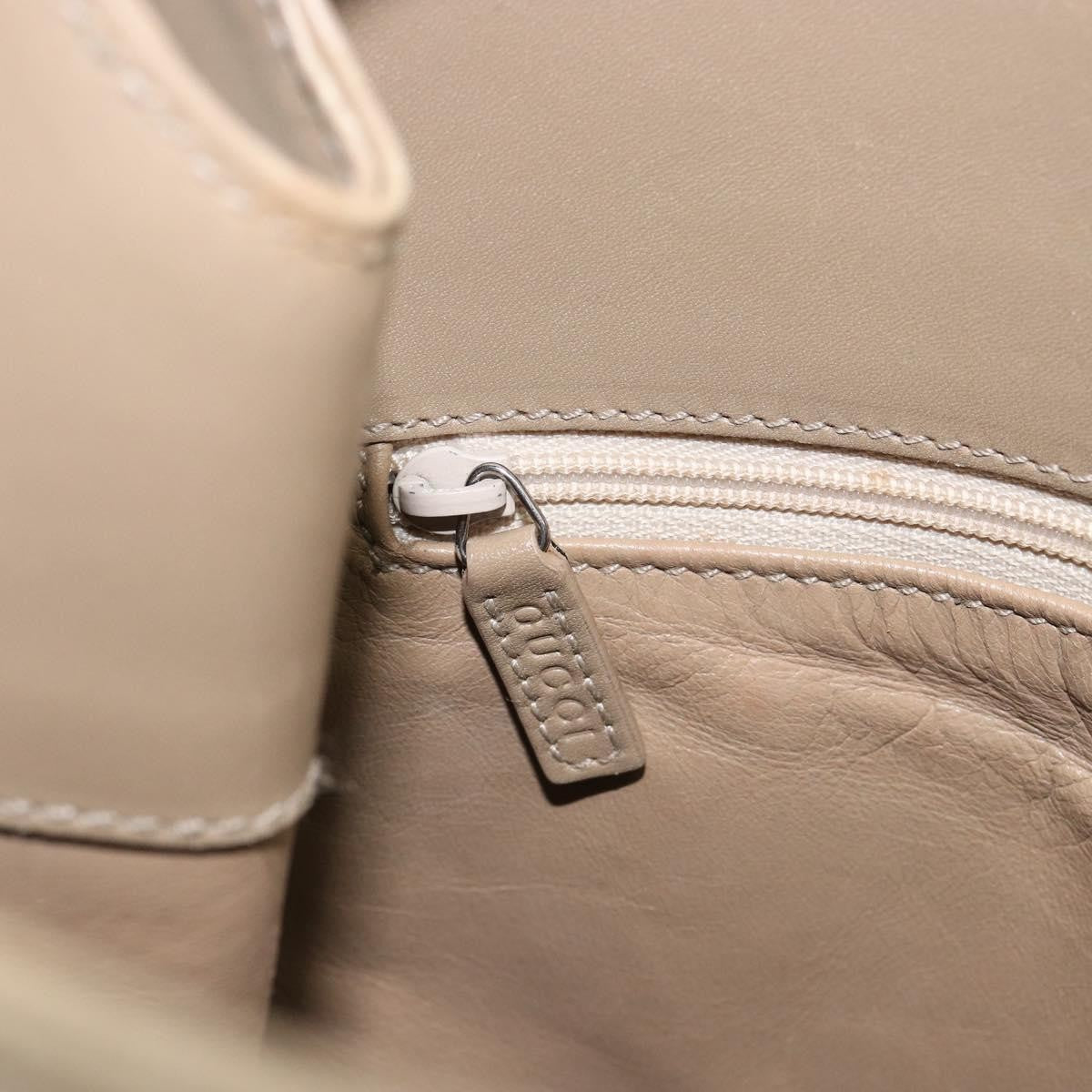 Gucci Vintage Leather Beige Leather Shoulder Bag Bag (Pre-Owned)