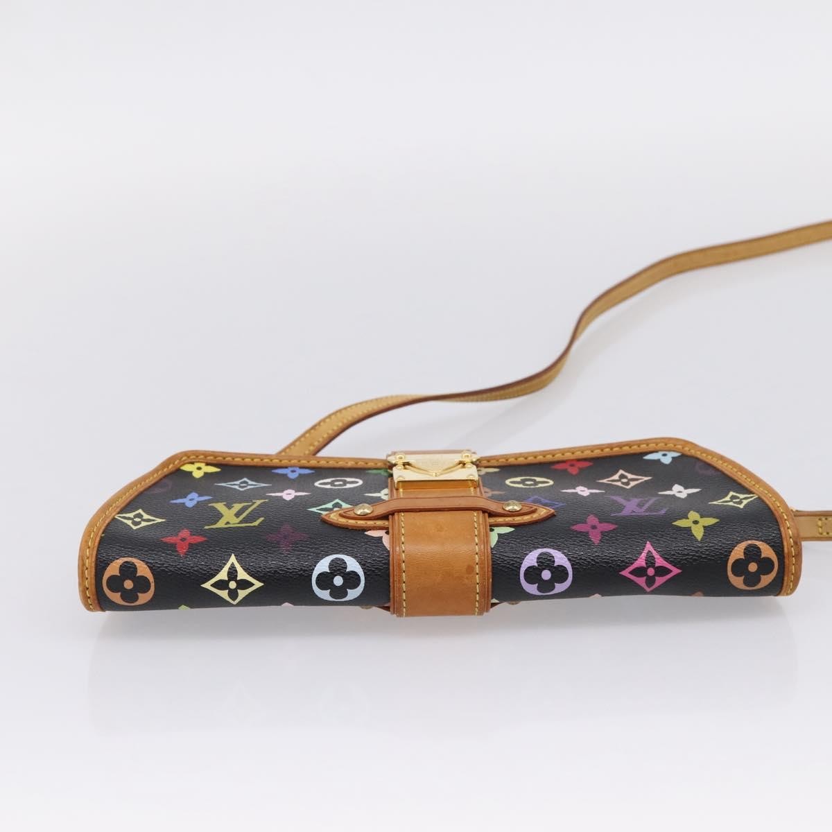 Louis Vuitton Shirley Monogram Multicolor Black Canvas Handbag (Pre-Owned)