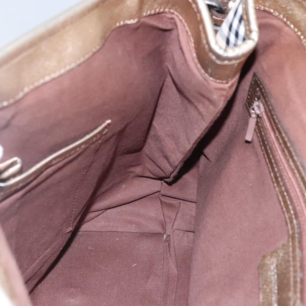 Burberry Nova Check Tote Canvas And Leather Beige Canvas Tote Bag Bag (Pre-Owned)