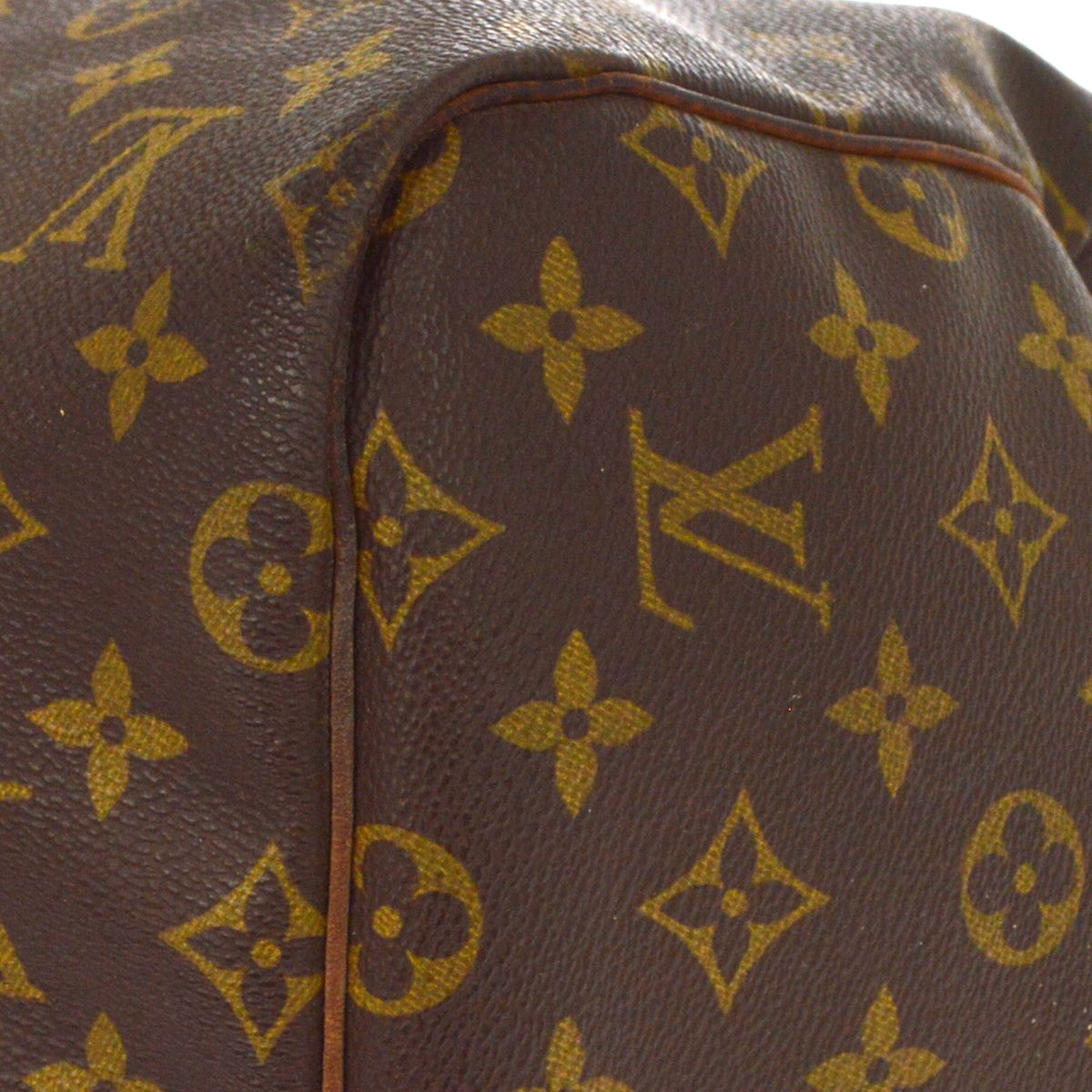 Louis Vuitton Keepall Monogram Brown Canvas Travel Bag Bag (Pre-Owned)