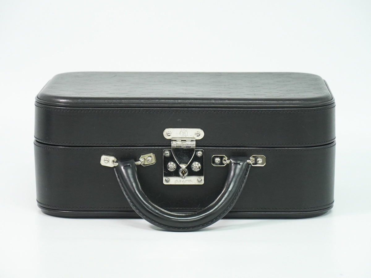 Louis Vuitton Valisette Monogram Glace Leather Black Patent_Leather Handbag (Pre-Owned)