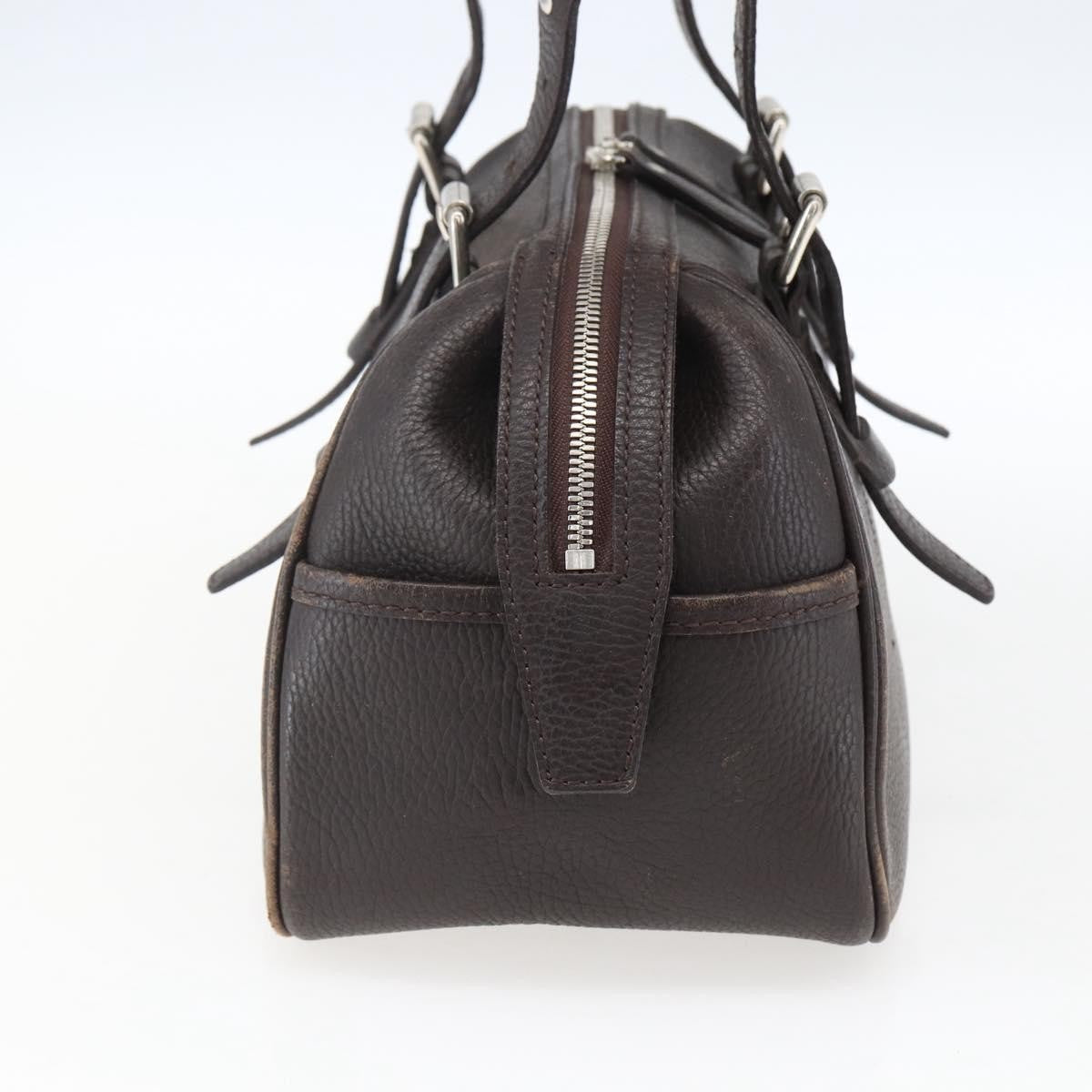Burberry Vintage Leather Brown Leather Handbag (Pre-Owned)