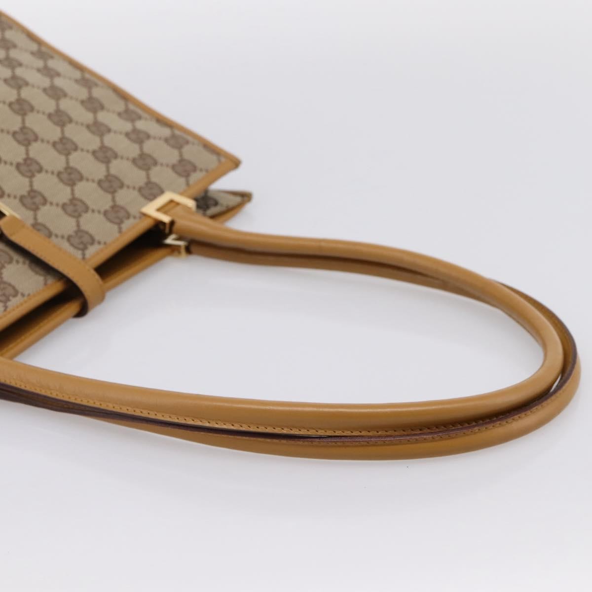 Gucci Jackie Gg Canvas Brown Canvas Tote Bag Bag (Pre-Owned)