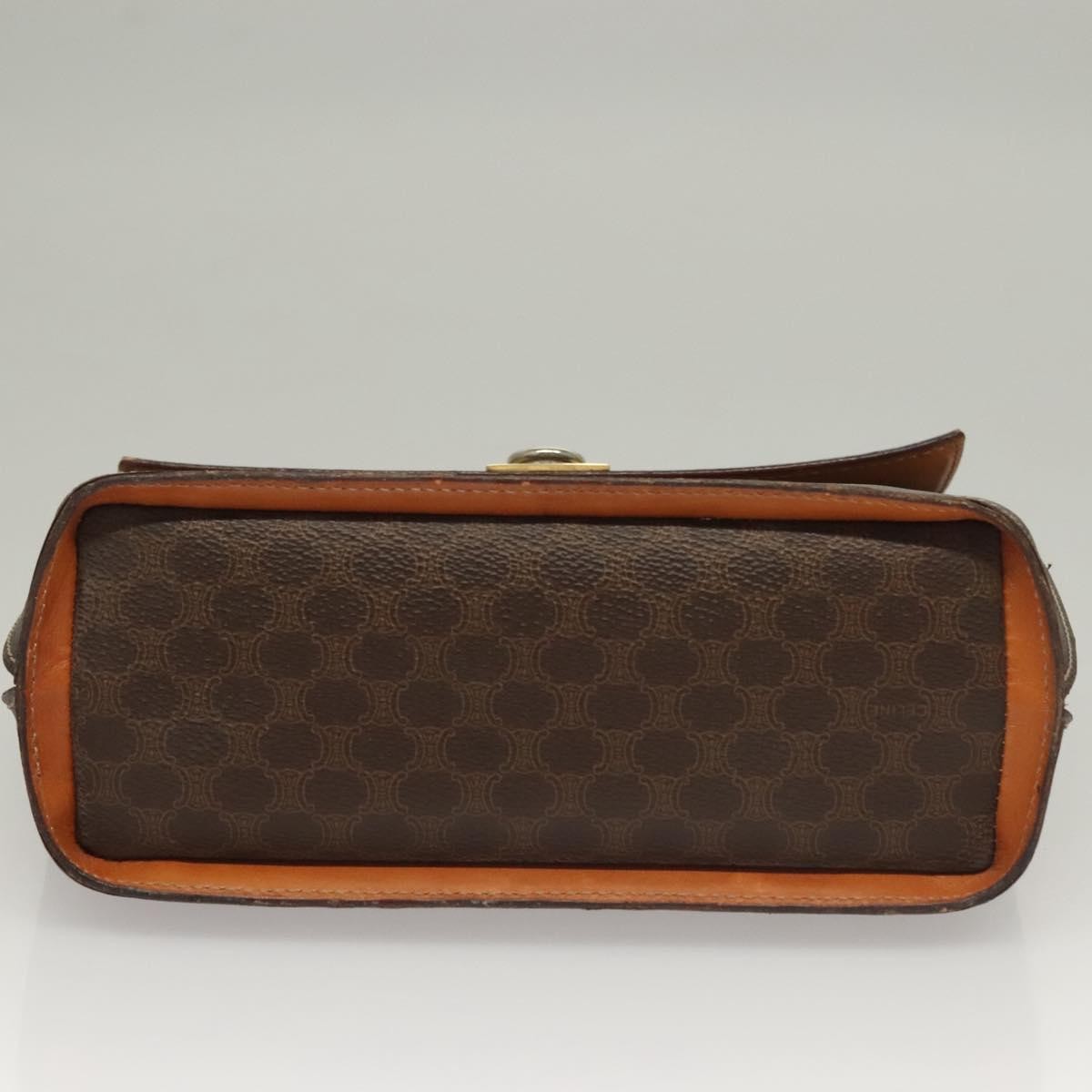 Celine Macadam Macadam With Leather Brown Canvas Handbag (Pre-Owned)