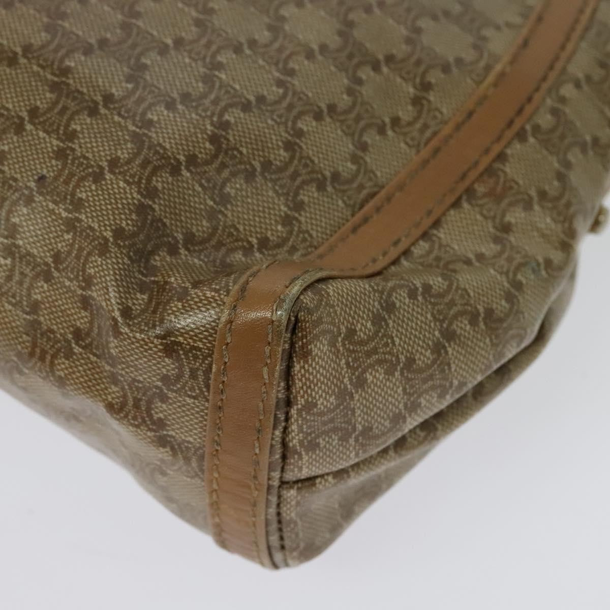 Celine Macadam Shoulder Pvc Leather Beige Pvc Bag (Pre-Owned)