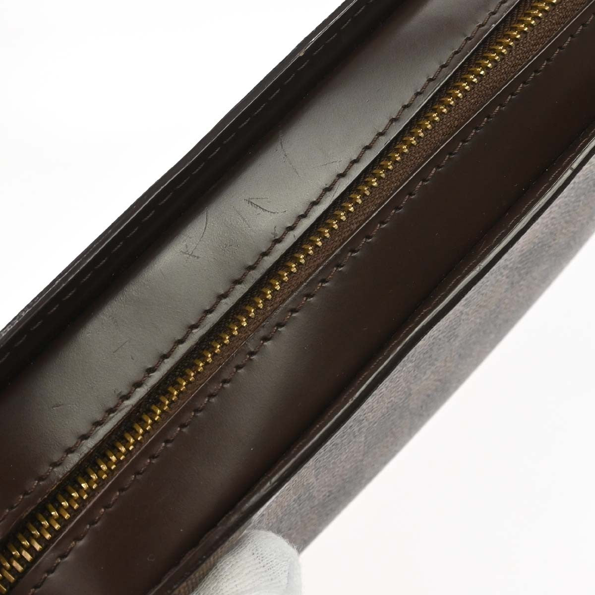 Louis Vuitton Pochette Saint Louis Damier Brown Canvas Clutche & Pouche Bag (Pre-Owned)