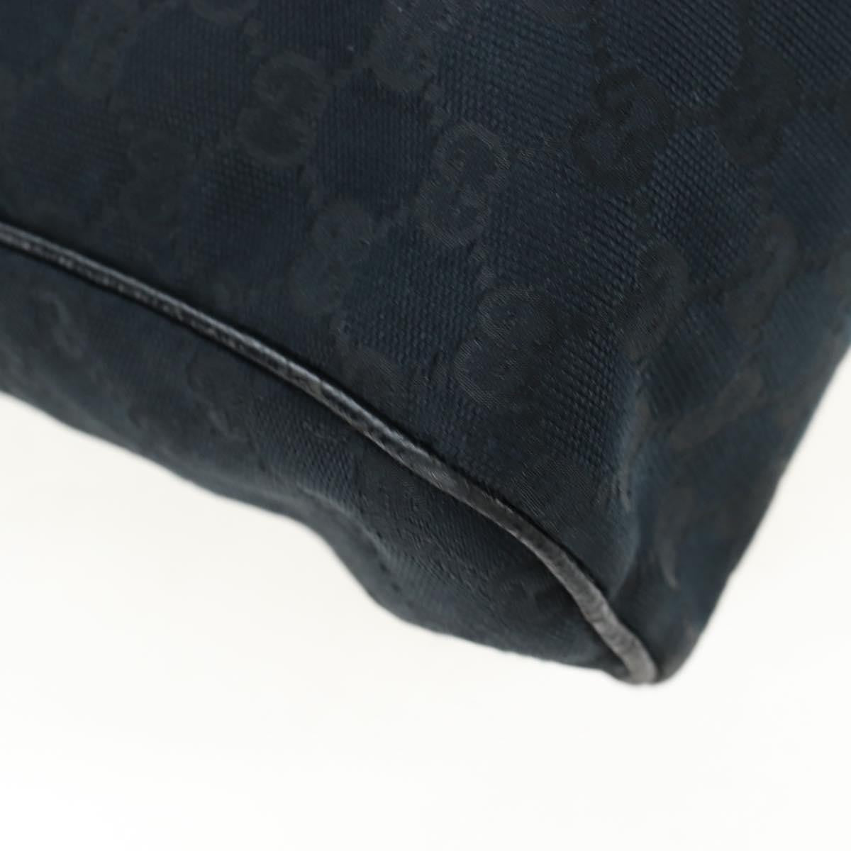 Gucci Shoulder Canvas Black Canvas Shoulder Bag Bag (Pre-Owned)