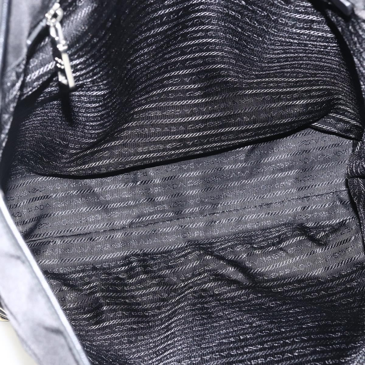 Prada Zip Tote Tessuto Black Nylon Tote Bag Bag (Pre-Owned)