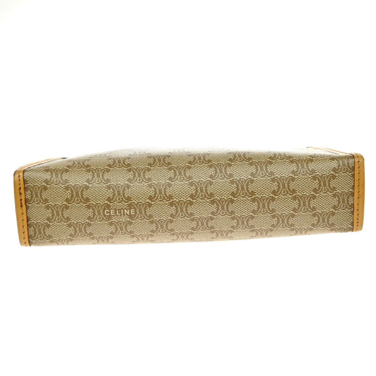 Celine Macadam Pochette Canvas And Leather Beige Canvas Clutche & Pouche Bag (Pre-Owned)