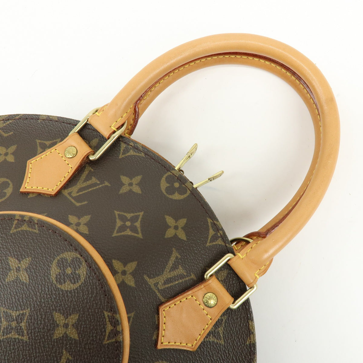 Louis Vuitton Ellipse Monogram Canvas Brown Canvas Handbag (Pre-Owned)