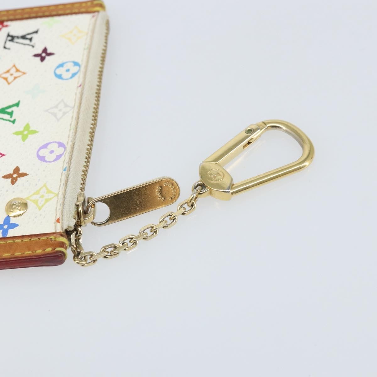 Louis Vuitton Pochette Clés Nm Monogram Multicolor Canvas White Canvas Wallets Accessory (Pre-Owned)