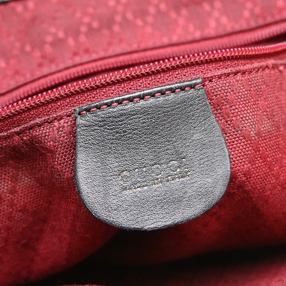 Gucci Backpack Leather Black Leather Backpack Bag (Pre-Owned)