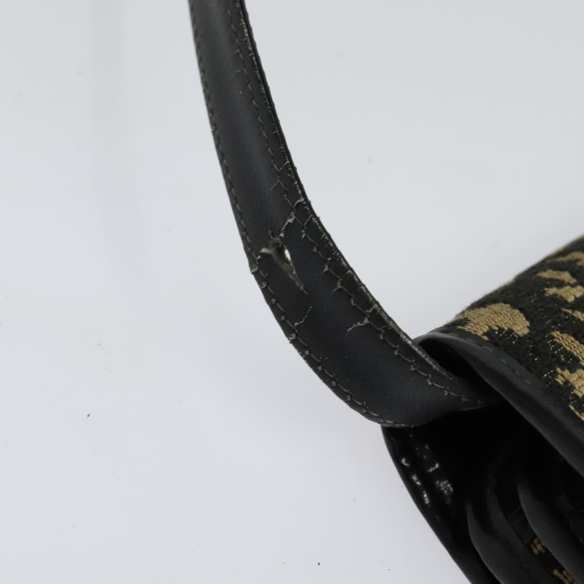 Christian Dior Trotter Shoulder Canvas Navy Canvas Handbag (Pre-Owned)
