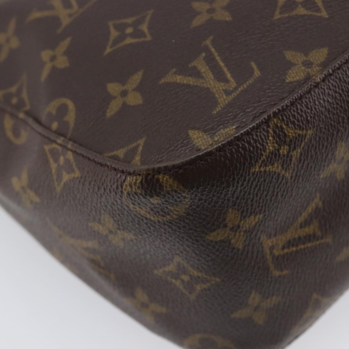 Louis Vuitton Looping Monogram Canvas Brown Canvas Handbag (Pre-Owned)