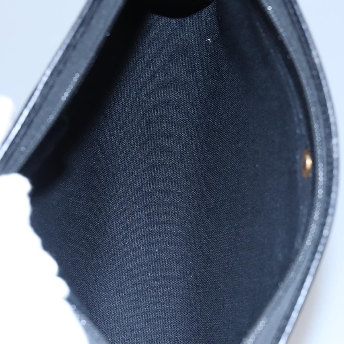 Christian Dior Vintage Honeycomb Zip Coated Canvas Black Canvas Clutche & Pouche Bag (Pre-Owned)