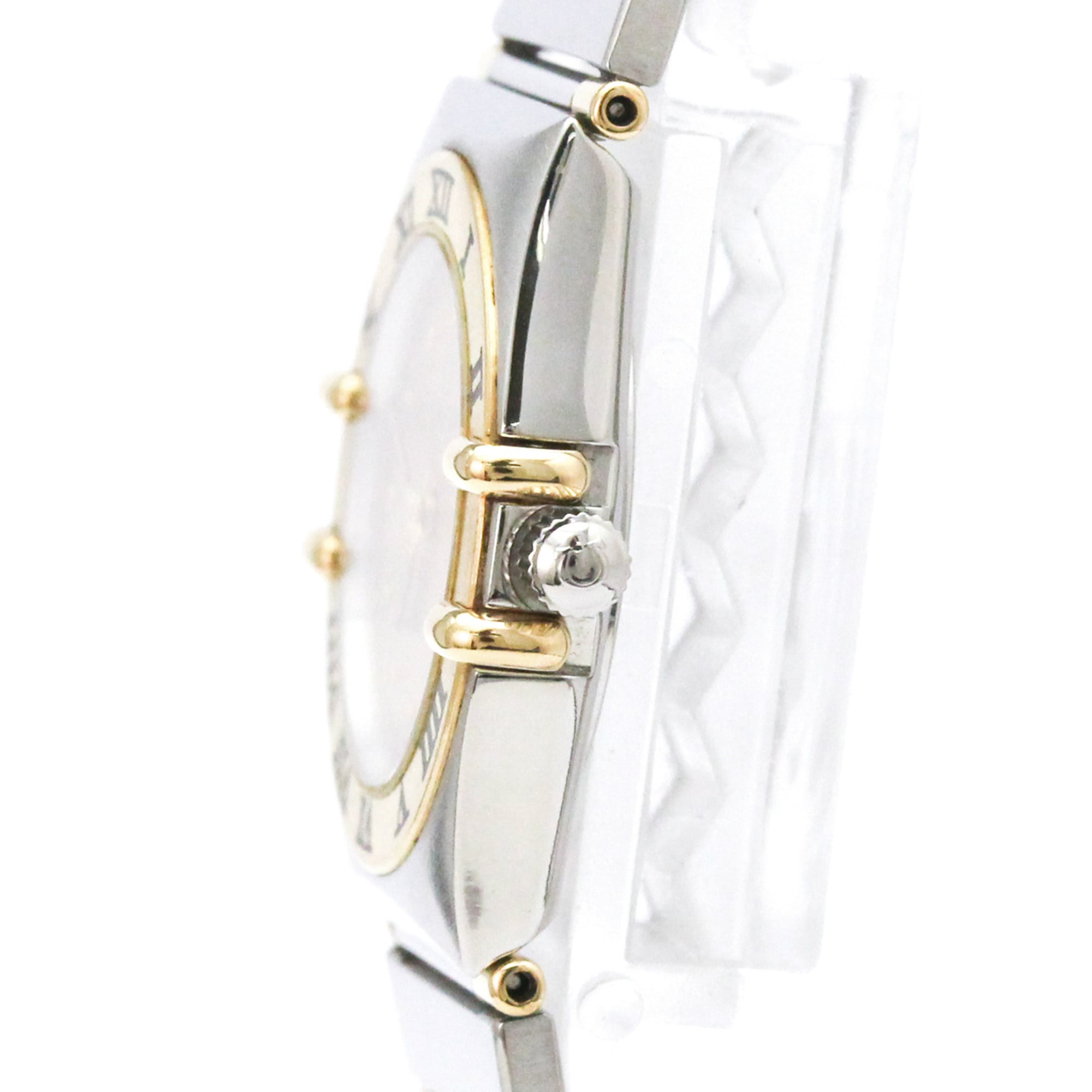 Omega Constellation Quartz Stainless Steel And Yellow Gold Watch (Pre-Owned)
