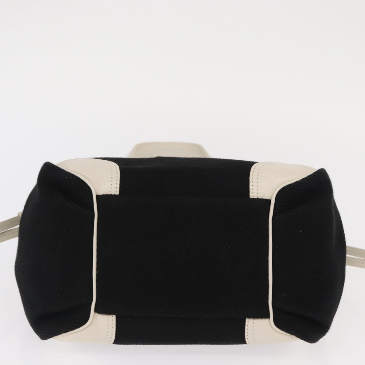 Burberry Vintage Canvas Black Canvas Handbag (Pre-Owned)