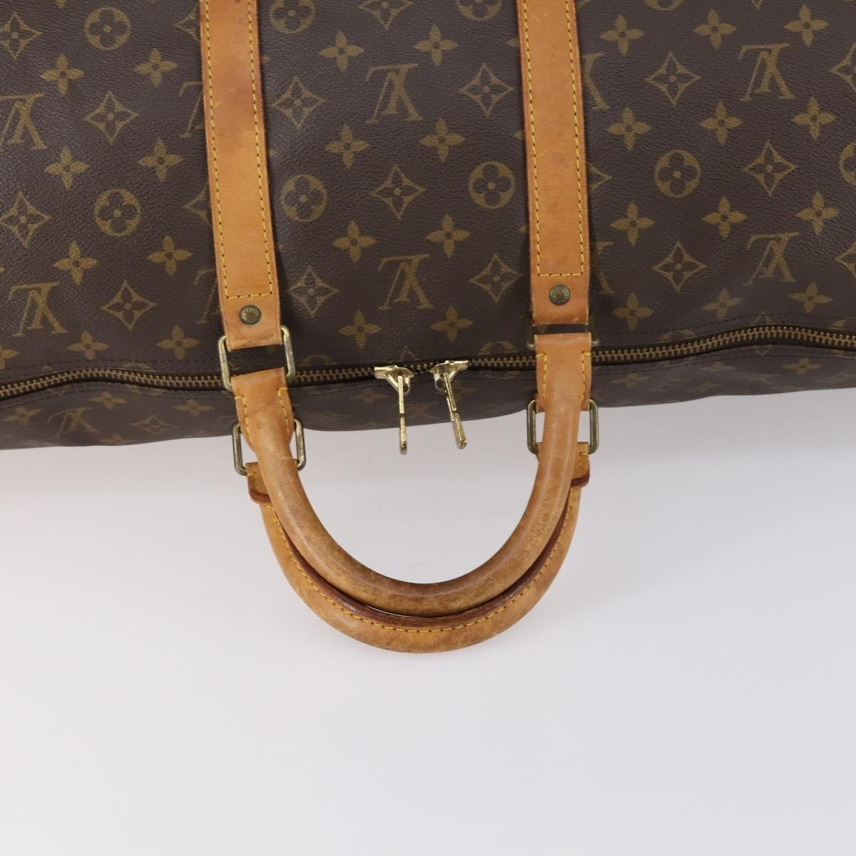 Louis Vuitton Keepall Monogram Canvas Brown Canvas Travel Bag Bag (Pre-Owned)