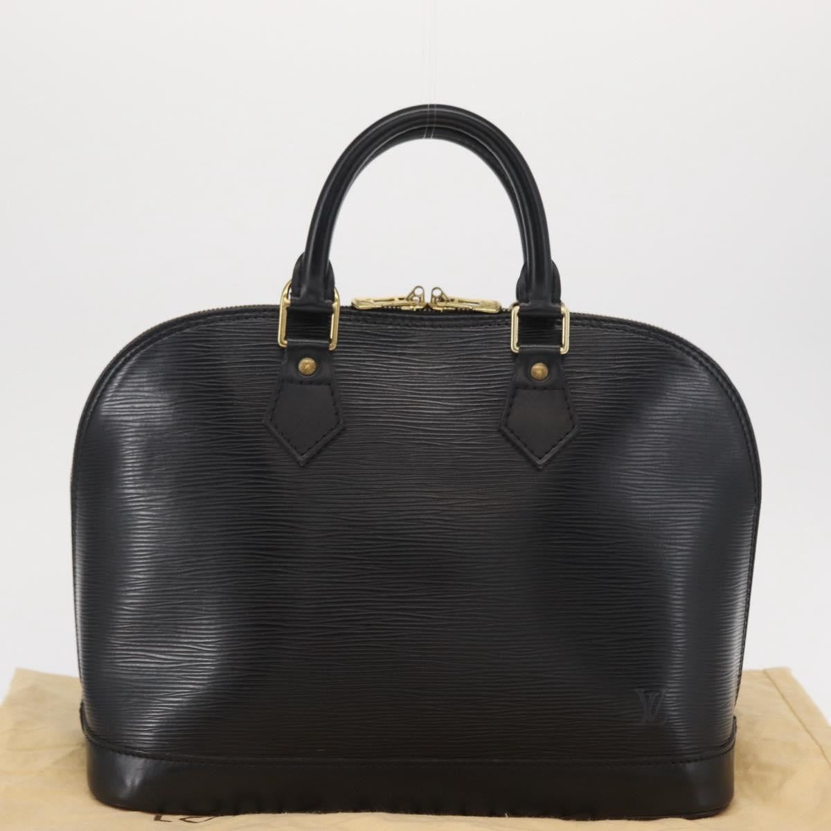 Louis Vuitton Alma Epi Leather Black Leather Handbag (Pre-Owned)