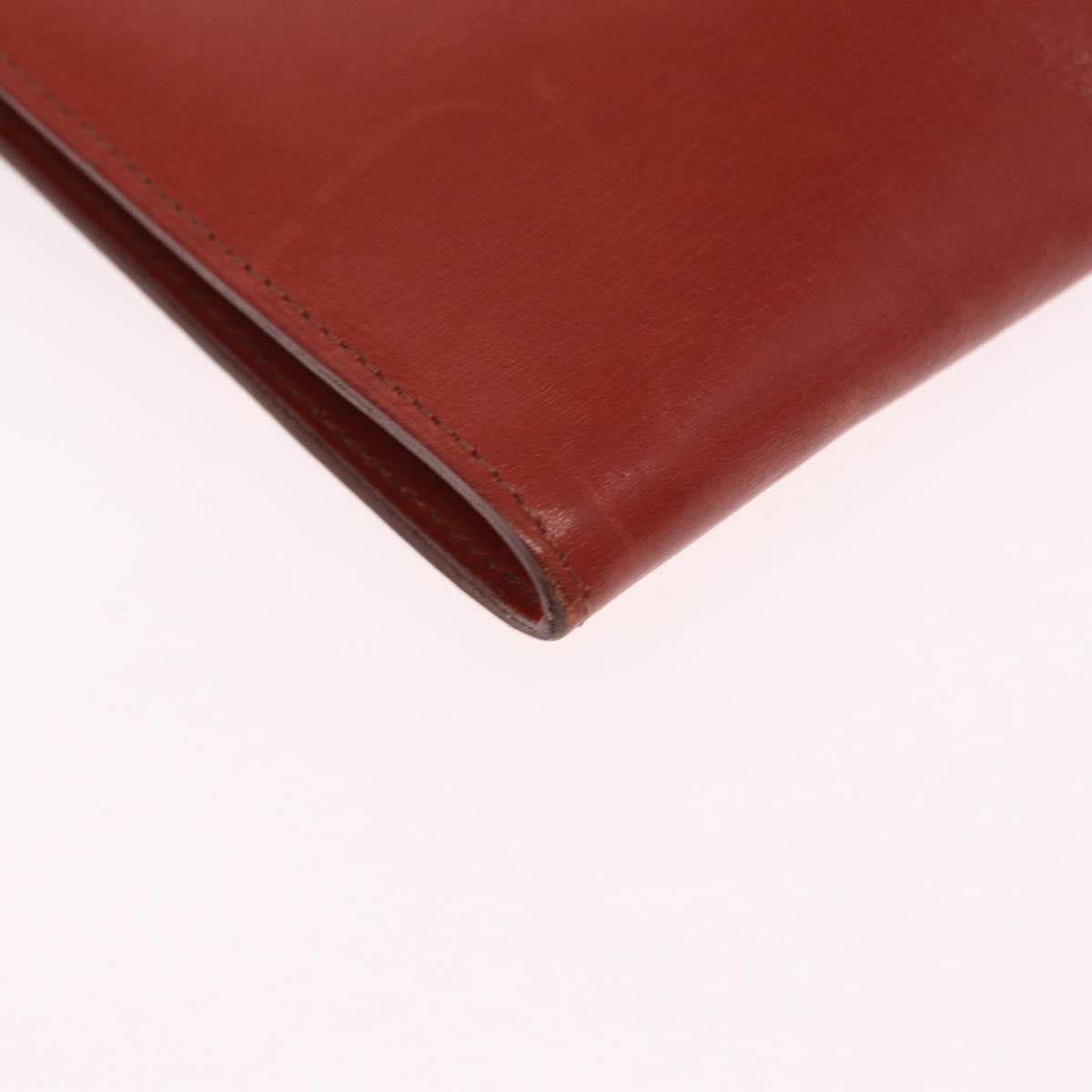 Hermes Onimaitou Leather Burgundy Leather Shoulder Bag Bag (Pre-Owned)