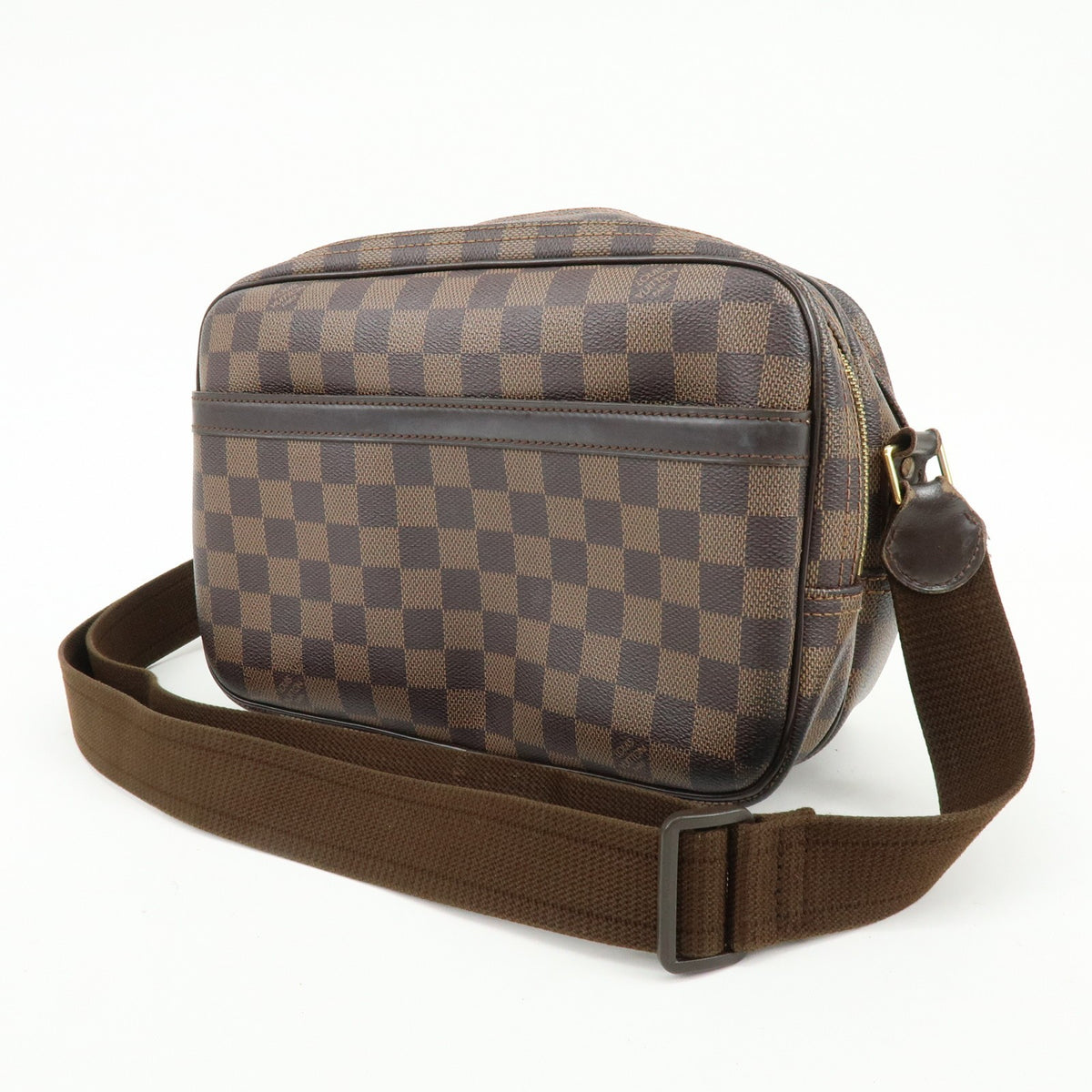 Louis Vuitton Reporter Damier Brown Canvas Shoulder Bag Bag (Pre-Owned)
