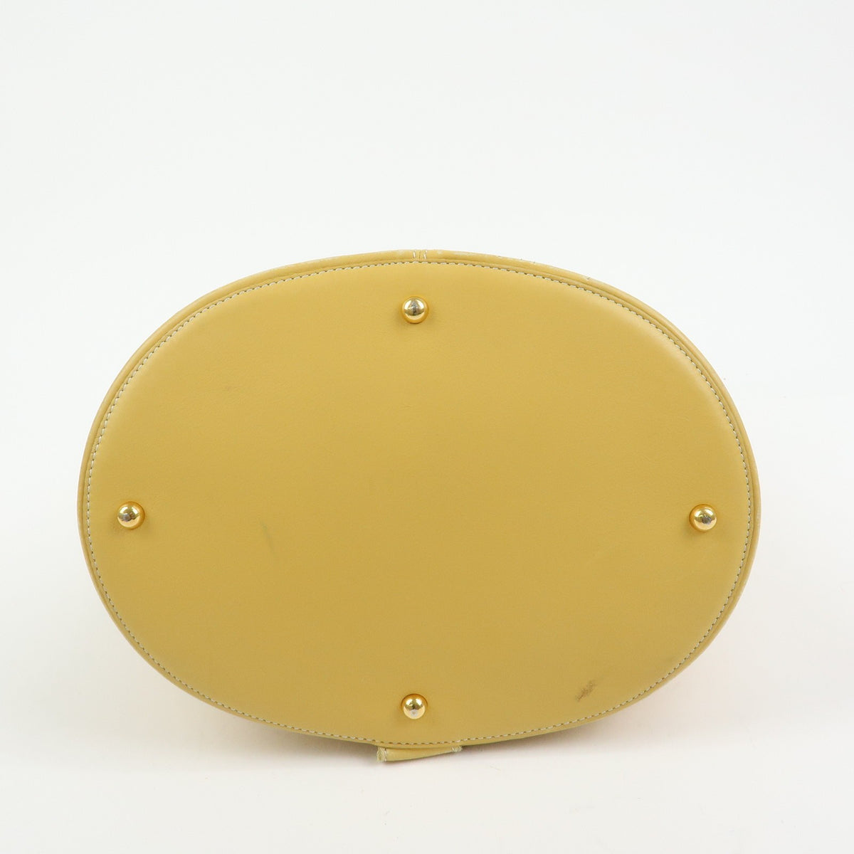 Loewe Anton Leather Yellow Leather Backpack Bag (Pre-Owned)