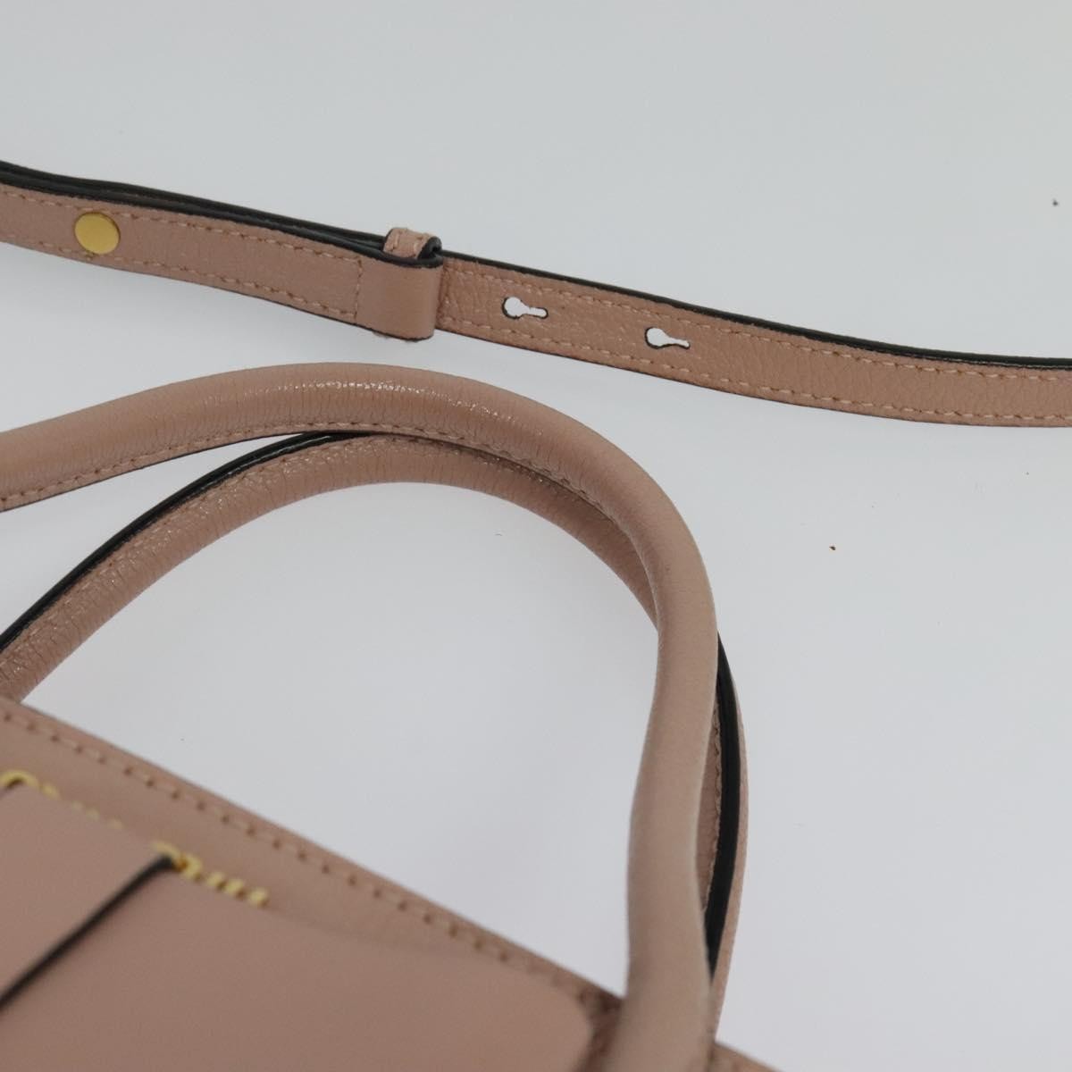 Miu Miu Madras Fiocco Bow Leather Pink Leather Bag (Pre-Owned)