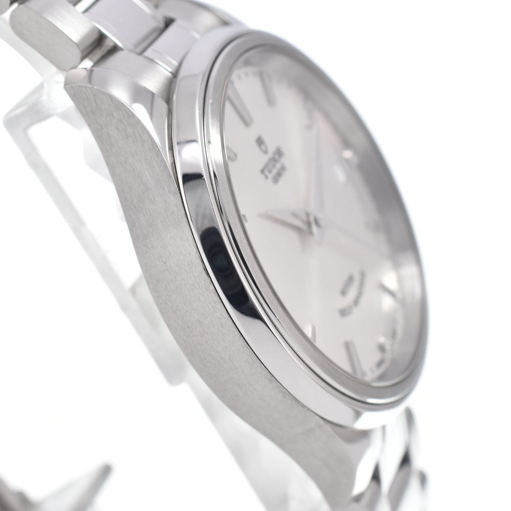 Tudor Style Date Automatic Stainless Steel With Diamonds Watch (Pre-Owned)