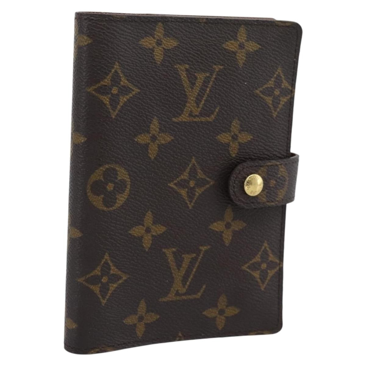 Louis Vuitton Agenda Cover Monogram Canvas Brown Canvas Wallets Accessory (Pre-Owned)