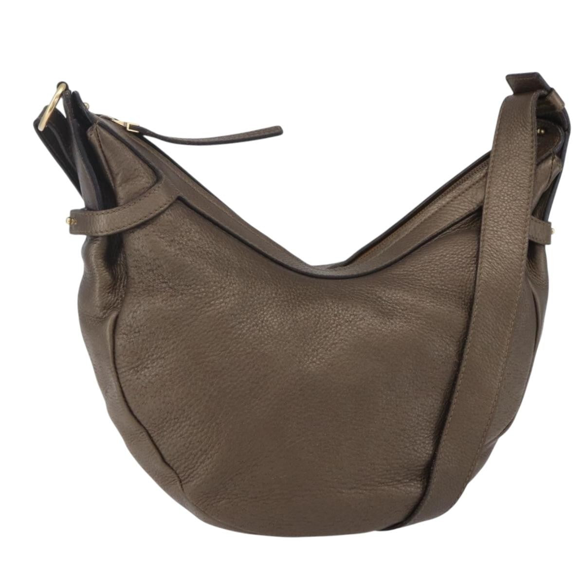 Salvatore Ferragamo Vintage Leather Brown Leather Shoulder Bag Bag (Pre-Owned)